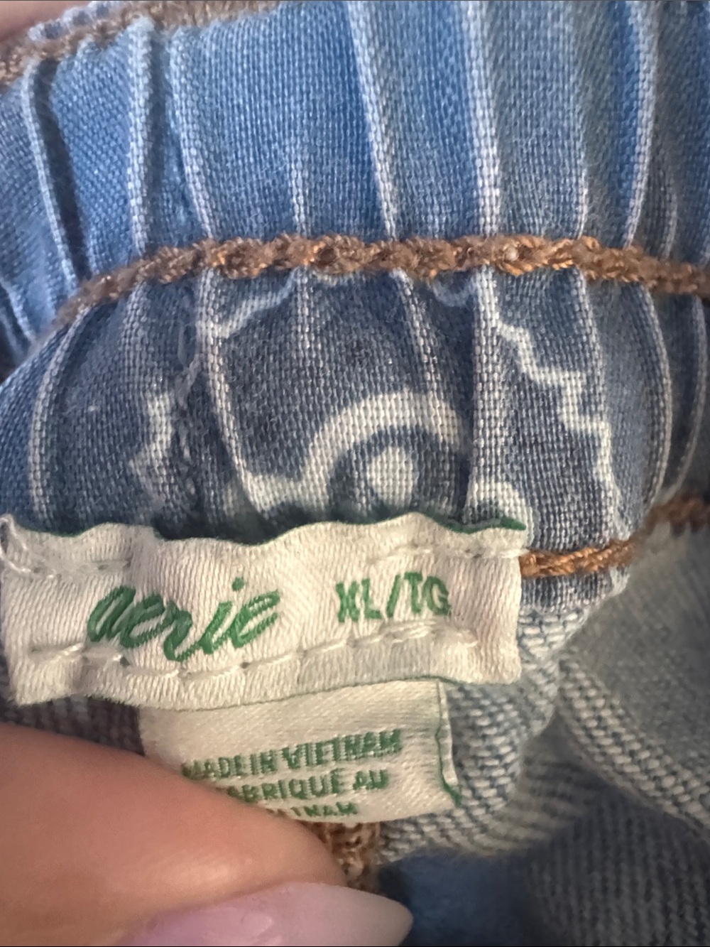 aerie DayDream Light Blue Distressed Denim Jean Shorts - Picture 4 of 7